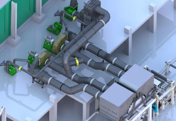 project of the air system in paper mill